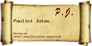 Paulini Jutas névjegykártya
